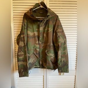 Zara camo rain jacket